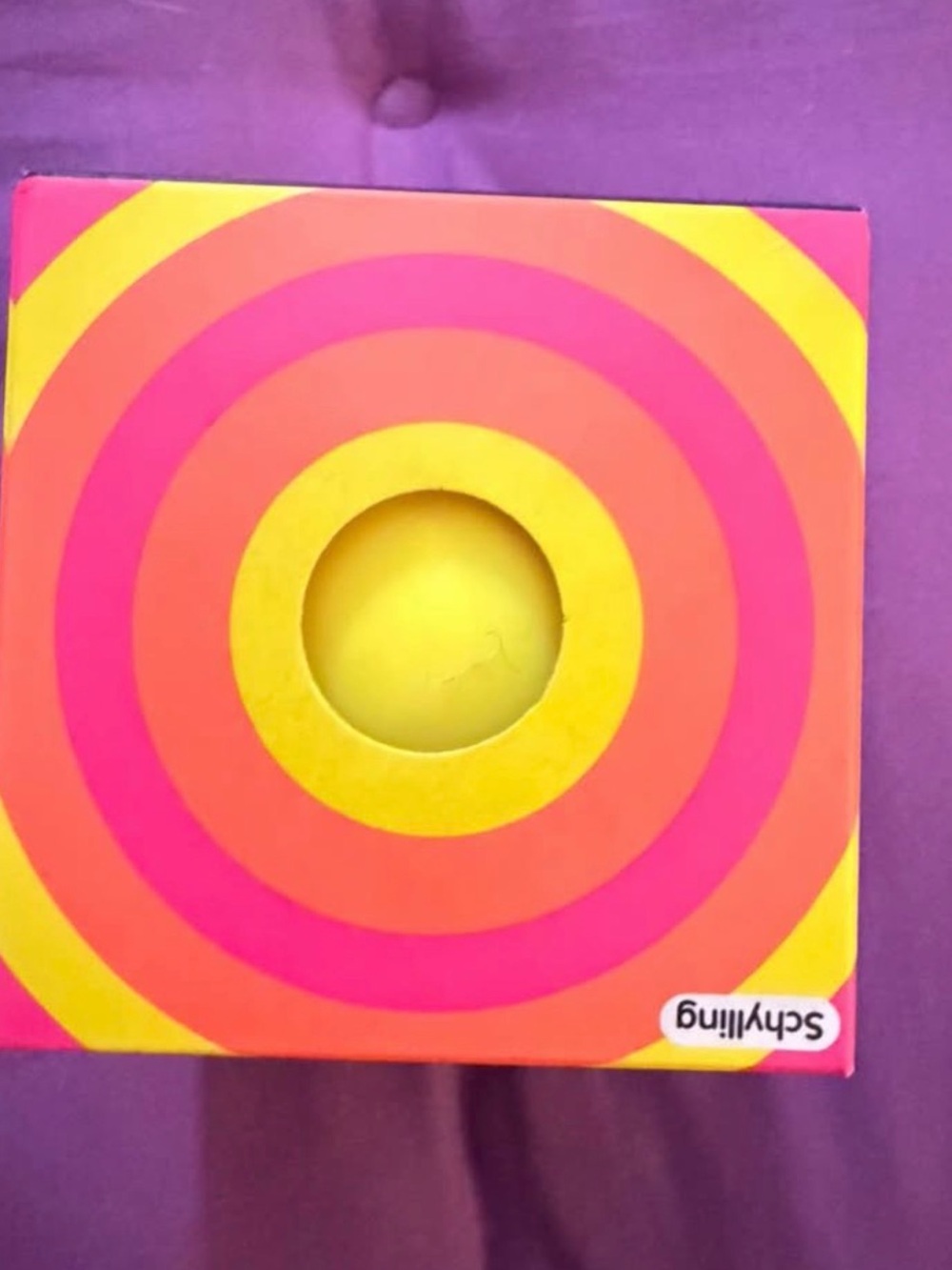 Colorful Ring Toss Target Toy - Pink, Orange & Yellow